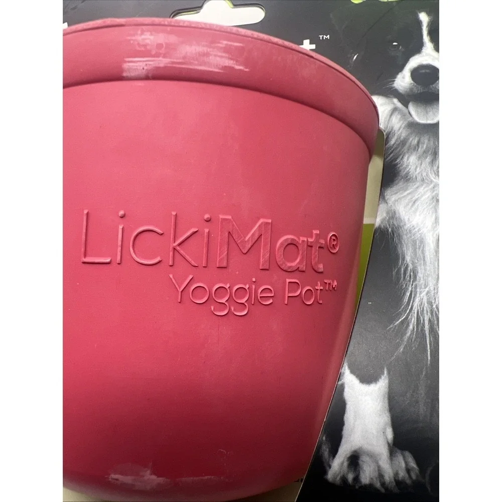 LickiMat Yoggie Pot Boredom Buster Feeder for Dogs Interactive Enrichment Xs-xl
